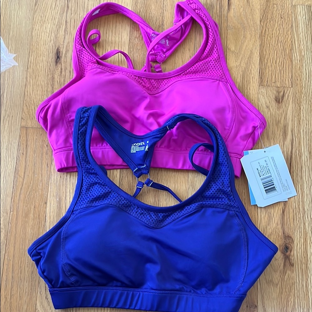 Jockey Sports Bras Pink and violet  Racerback Design